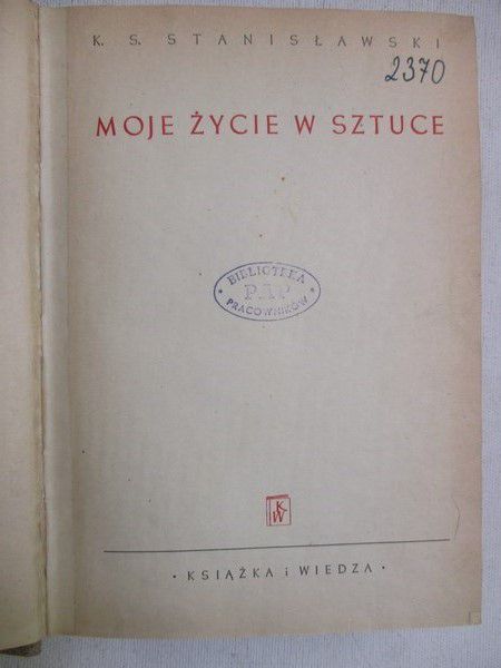 Stanisławski K.S. - Moje życie w sztuce