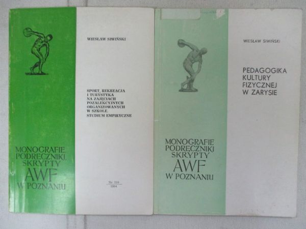 Siwiński Wiesław - Monografie, podręczniki, skrypty AWF w Poznaniu, 2 zeszyty