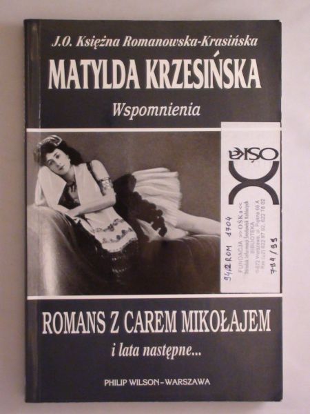 Krzesińska Matylda - Wspomnienia