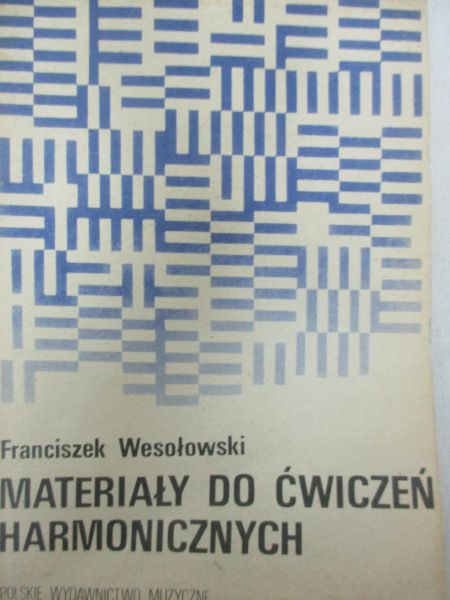 Wesołowski Franciszek - Materiały do ćwiczeń harmonicznych