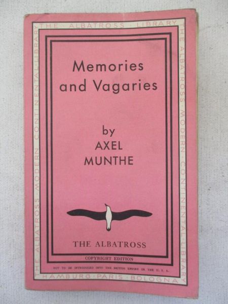 Munthe Axel - Memories and Vagaries, 1935 r.
