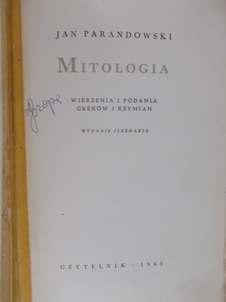Parandowski Jan - Mitologia