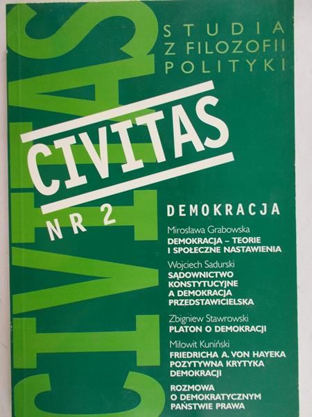 Kaczorowski Paweł - Civitas. Studia z filozofii polityki, Nr 2