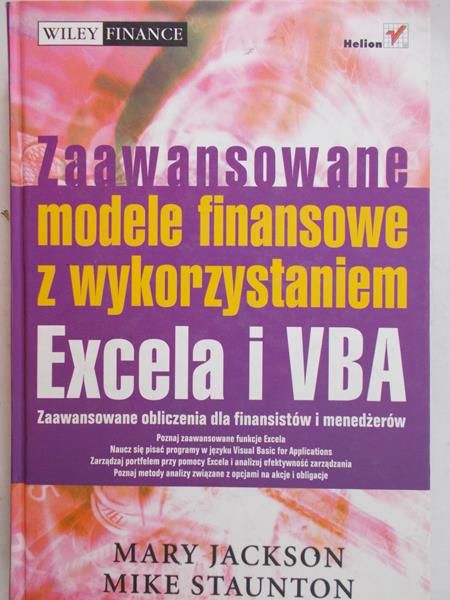 Jackson Mary - Zaawansowane modele finansowe z wykorzystniem