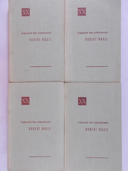 Musil Robert -  Człowiek bez właściwości, Tomy I-IV, komplet