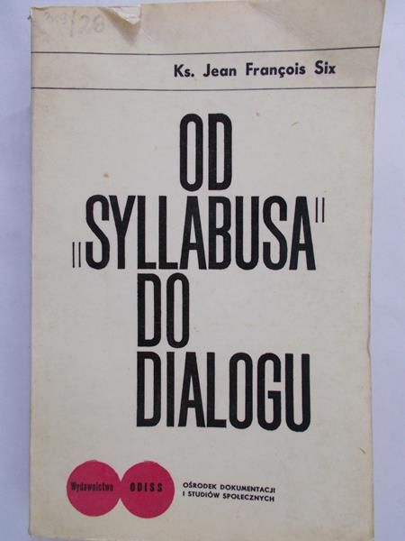 Francois Jean - Od "Syllabusa" do dialogu
