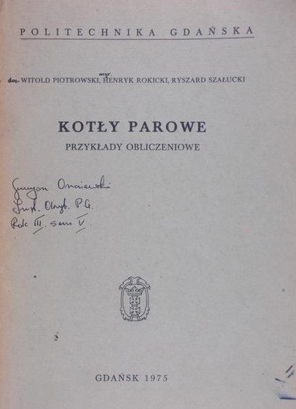 Piotrkowski Witold - Kotły parowe