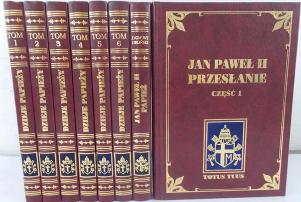 Zieliński Zygmunt - Dzieje papieży zestaw 8 tomów