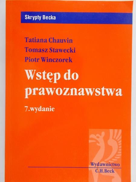 Stawecki Tomasz  - Skrypty Becka: Wstęp do prawoznawstwa