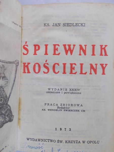 Siedlecki Jan - Śpiewnik Kościelny