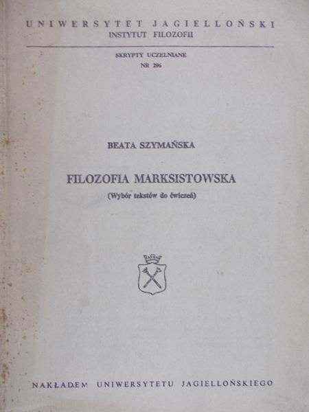 Szymańska Beata - Filozofia marksistowska