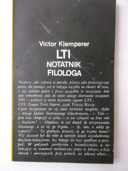Klemperer Victor - LTI Notatnik filologa