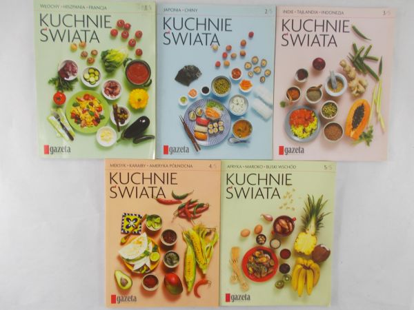 Kuchnie świata, 5 książek