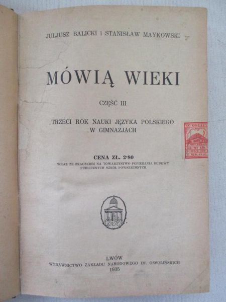 Balicki Juljusz - Mówią wieki,  Część III, 1935 r.
