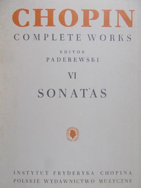 Paderewski Ignacy J. (red)  - Chopin complete works VI sonatas