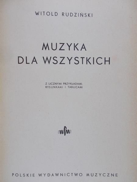 Rudziński Witold - Muzyka dla wszystkich, 1948 r.