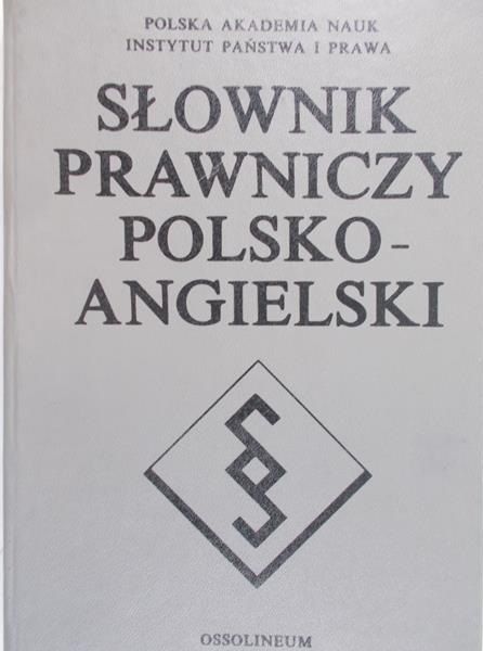 Bar Ludwik (red.) - Słownik prawniczy polsko-angielski