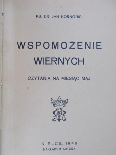 Kornobis Jan - Wspomożenie wiernych, 1946 r.