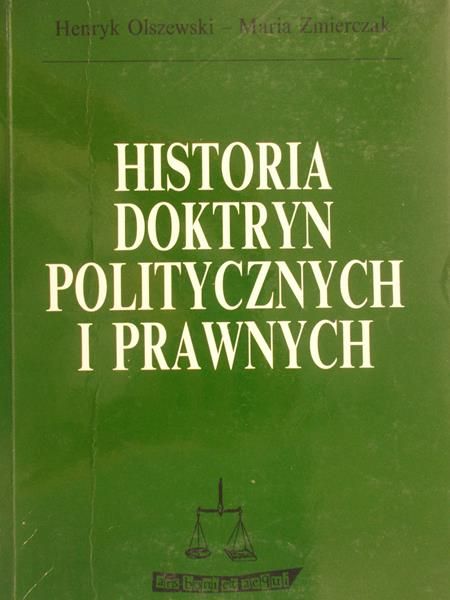 Olszewski Henryk - Historia doktryn politycznych i prawnych