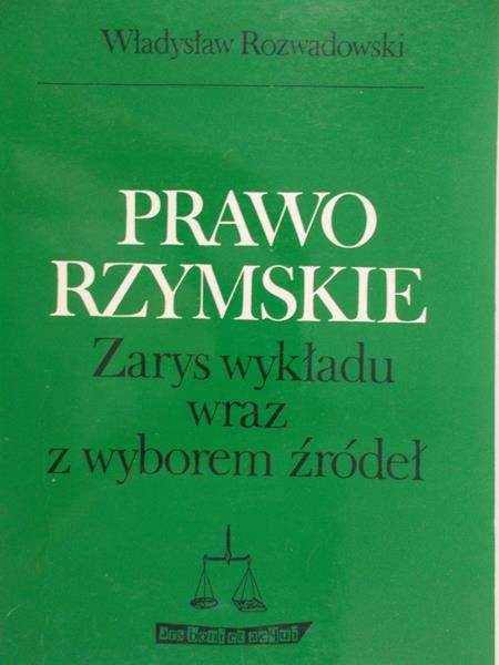 Rozwadowski Władysław - Prawo rzymskie