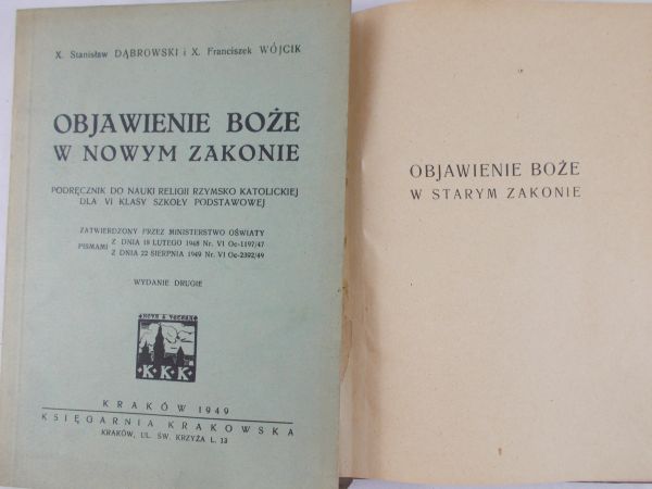 Dąbrowski Stanisław - Objawienie Boże w Nowym i Starym Zakonie, 1948-49 r