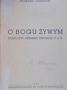 Guardini Romano - O Bogu żywym, 1947r.