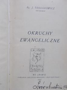Teodorowicz J. - Okruchy ewangeliczne, 1923 r.