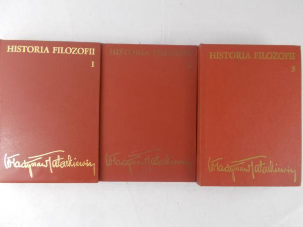 Tatarkiewicz Władysław - Historia filozofii Tom I-III