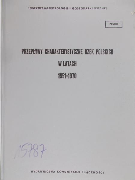 Michalczewski Jerzy (red.) - Przepływy Charakterystyczne rzek polskich