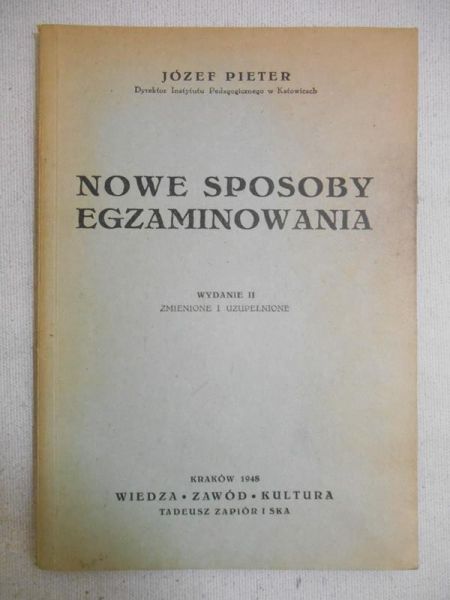 Pieter Józef - Nowe sposoby egzaminowania