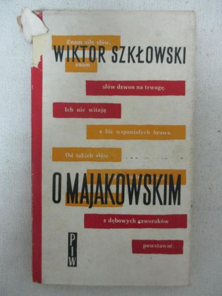 Szkłowski Wiktor - O Majakowskim