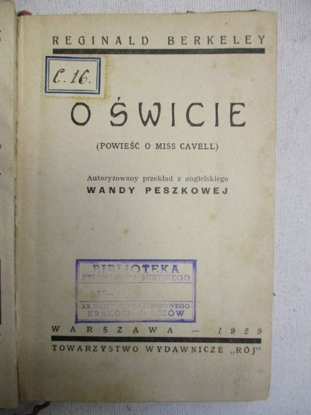 Berkeley Reginald - O świcie, 1929 r.