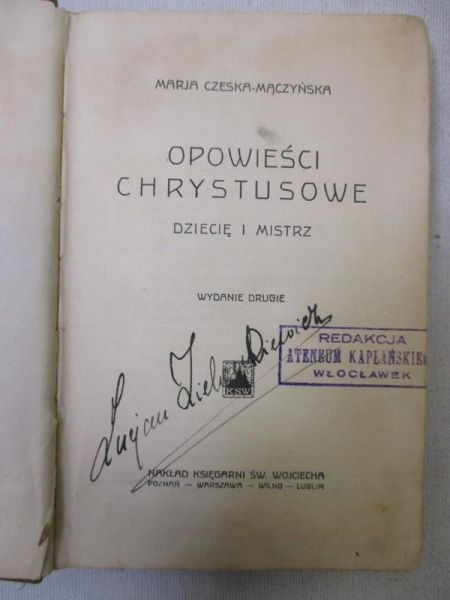 Czeska-Mączyńska Marja - Opowieści Chrystusowe. Dziecię i Mistrz, 1917 r.