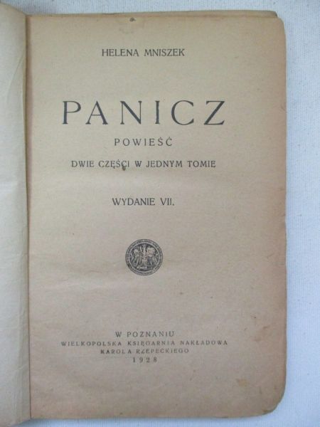 Mniszek Helena - Panicz, 1922