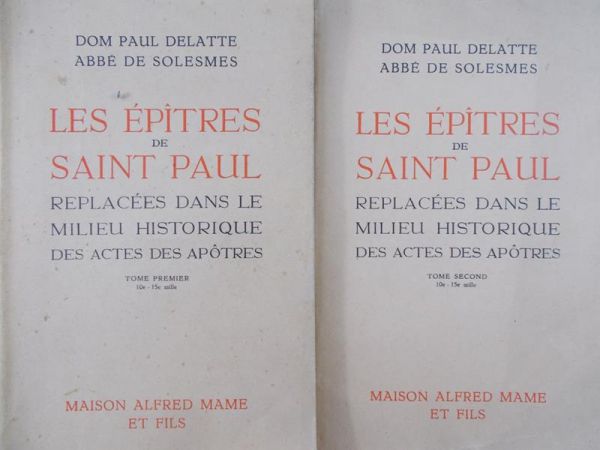 Delatte Paul - Les epitres de S. Paul, I-II, 1938 r.