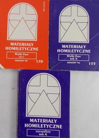 Materiały homiletyczne - zestaw 3 książek