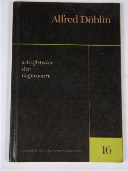 Doblin Alfred - Schriftsteller der Gegenwart
