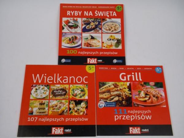 Grill, Ryby na święta, Wielkanoc, 3 książki