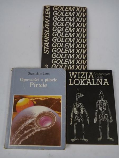 Wizja lokalna/Golem XIV/Opowieści o pilocie Pirxie, 3 książki