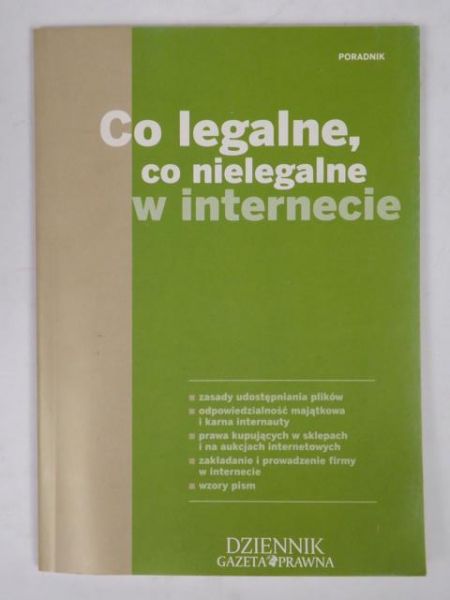 Sobiech Łukasz (red.)  - Co legalne , co nielegalne w internecie