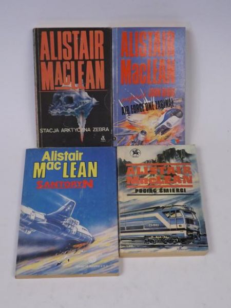 MacLean Alistair - Pociąg śmierci / Air force one zaginął / Stacja arktyczna / Santoryn, 4 książki