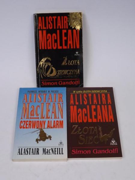MacLean, Gandolfi - Alistar MacLean i czerwony alarm / Złota dziewczyna / Złota sieć, 3 książki