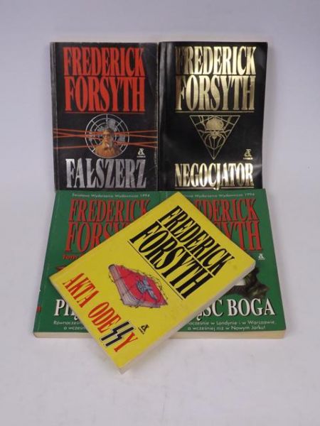 Negocjator / Fałszerz / Akta Odessy / Pięść Boga, tom I-II, 5 książek