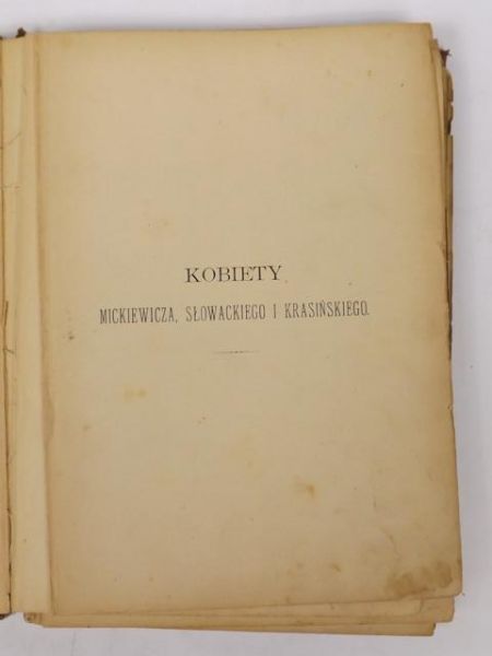 Kobiety Mickiewicza, Słowackiego i Krasińskiego, 1895 r.