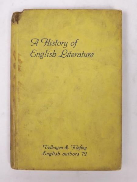 A History of English Literature, 1931 r.