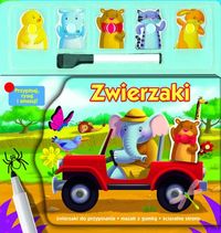 Zwierzaki Przypinaj, rysuj i zmazuj