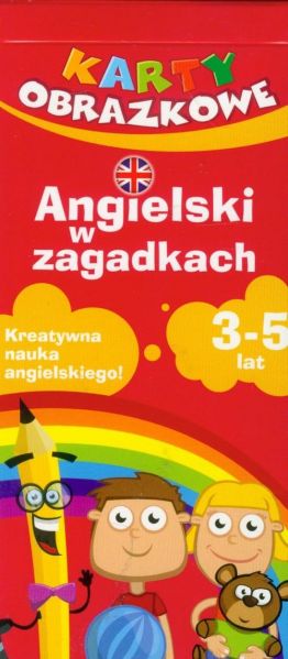 Karty obrazkowe Angielski w zagadkach 3-5 lat