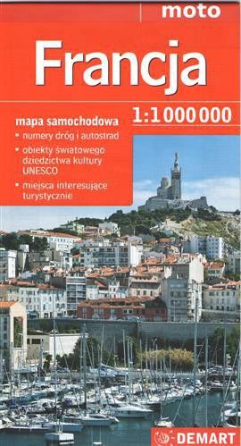 Francja 1:1 000 000  mapa samochodowa