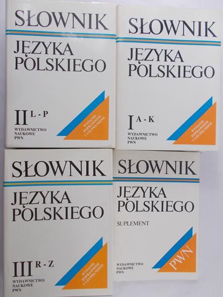 Szymczak Mieczysław (red.) - Słownik języka polskiego, Tom I-III + Suplement