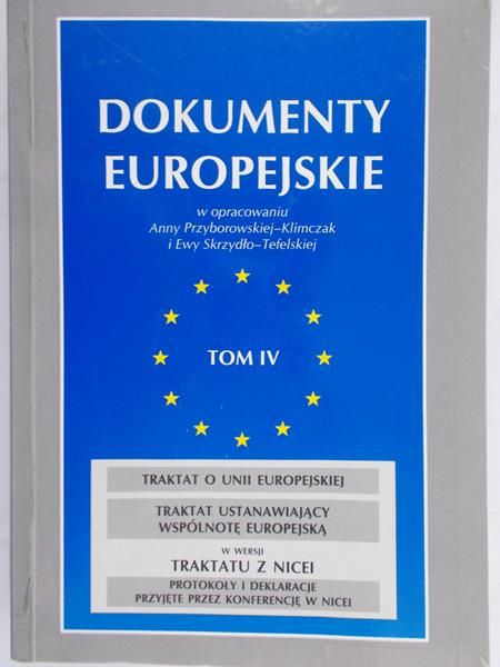 Klimczak-Przyborowska Anna - Dokumenty europejskie tom IV